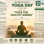 When is International Yoga Day celebrated? International Yoga Day, also known as the International Day of Yoga or World Yoga Day, is celebrated every year on June 21, the longest day of the year in the Northern Hemisphere, known as the Summer Solstice. This date was chosen for its deep significance in yoga and ancient Indian traditions. The long day symbolises light, energy, and awareness, values that yoga has always stood for. How did International Yoga Day begin? The idea was proposed by India’s Prime Minister Narendra Modi during his address to the United Nations General Assembly in September 2014. The United Nations officially recognised June 21 as the International Day of Yoga in December 2014 through resolution 69/131, and the draft resolution was endorsed by a record 175 member states. The first International Yoga Day was celebrated on June 21, 2015, and it set a world record for the largest yoga session ever held. Since then, it has grown into one of the most widely observed UN days in the world, celebrated in over 190 countries every year. Theme of International Yoga Day 2026 Every year, International Yoga Day carries a theme, a message that the world focuses on together. The 2026 theme is: “Yoga for Healthy Ageing” This theme shines a light on one of yoga’s most underrecognised gifts, helping people age with strength, dignity, and joy. The ancient texts always described yoga as a lifelong path, one that becomes richer and more essential as the body and mind move through the decades. The theme is a direct response to a global reality. The world’s population is ageing faster than at any point in history. Yoga offers a gentle, proven, and accessible way for people of all ages, especially older adults, to stay strong, flexible, mentally sharp, and emotionally balanced. Think about it, you do not need to be young and flexible to do yoga. A 60 year old with stiff joints can benefit just as much as a 25 year old athlete. That is the beauty of yoga, and that is exactly what this year’s theme celebrates. Yoga for Healthy Ageing — What It Means for You Whether you are in your 30s, 50s, or 70s, the 2026 theme has something to say to you: For younger people: Start building healthy habits now. Yoga today means fewer joint problems, less stress, and better health as you grow older. For middle-aged people: Yoga helps manage lifestyle diseases, back pain, weight, and mental stress — the common troubles of this stage of life. For seniors: Yoga improves balance, flexibility, and breathing. It reduces the risk of falls, relieves arthritis pain, and keeps the mind sharp. Yoga does not ask you to be perfect or young. It only asks you to begin. - dingle