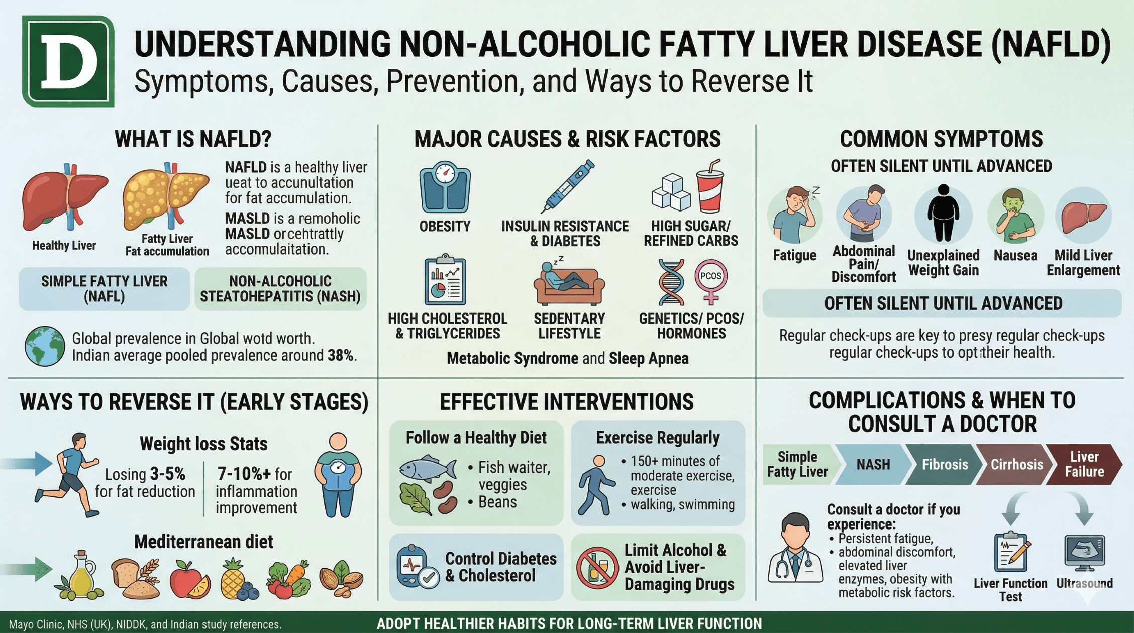 Non-Alcoholic Fatty Liver Disease (NAFLD): Symptoms, Causes, Prevention and Ways to Reverse It | dingle